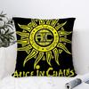 Musik A-Alice In C-Chains Kissenbezug Plüschstoff Weicher Kissenbezug Beidseitiger Druck Sofakissenbezug Zierkissenbezug