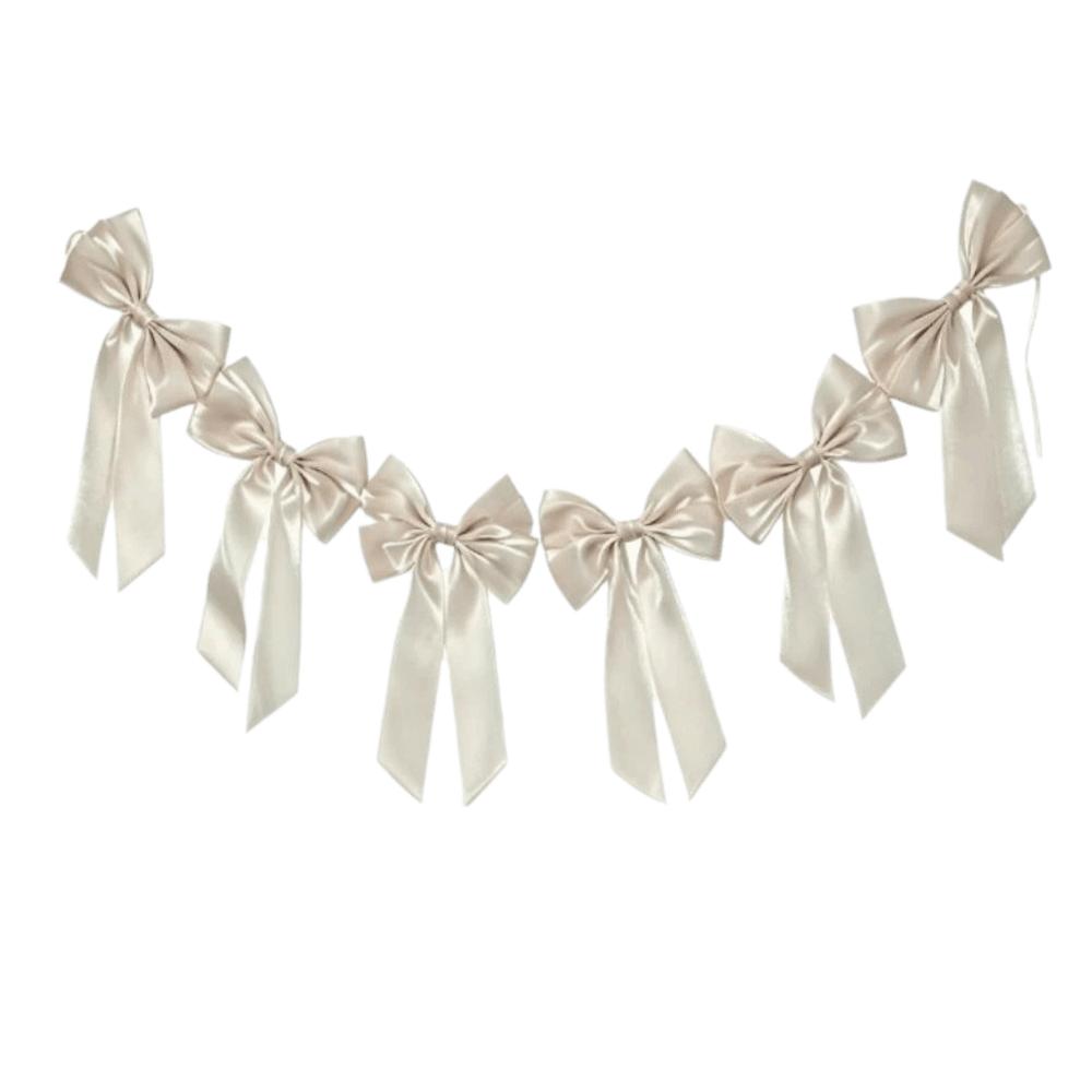 Home Ornaments Bowknot Hanging Garland Large Christmas Tree Decoration Kids Birthday Party