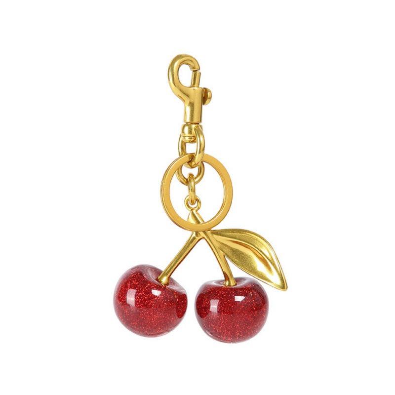 2026 European Cherry Bag Charms: Elegant High-End Keychains for Women
