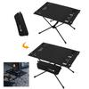 Lightweight Picnic Table Aluminum Alloy Portable Camping Table Large Capacity Barbecue Cooking Table for Outdoor Picnic Fishing