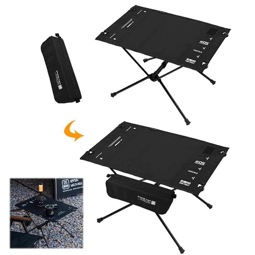 Lightweight Picnic Table Aluminum Alloy Portable Camping Table Large Capacity Barbecue Cooking Table for Outdoor Picnic Fishing