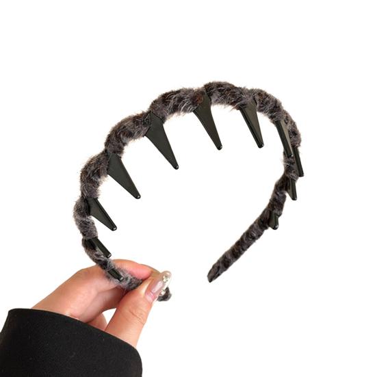 

1/3 шт. Женская повязка на голову Широкая эластичная Нескользящая Дизайн с зубчиками Обруч для волос Не тянущая волосы Повязка на голову Аксессуары для волос