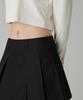 MUSINSA STANDARD WOMAN Women'S Cotton Pleated Mini Skirt [Black]