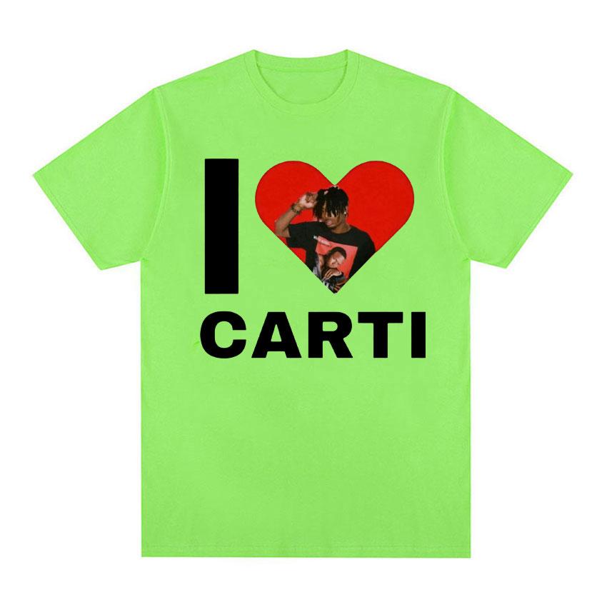 I Love Playboi Carti Rapper Graphic Tshirt Unisex Women Harajuku Y2k Short Sleeve Tshirt Male Hip Hop Oversized T Shirt Streetwear