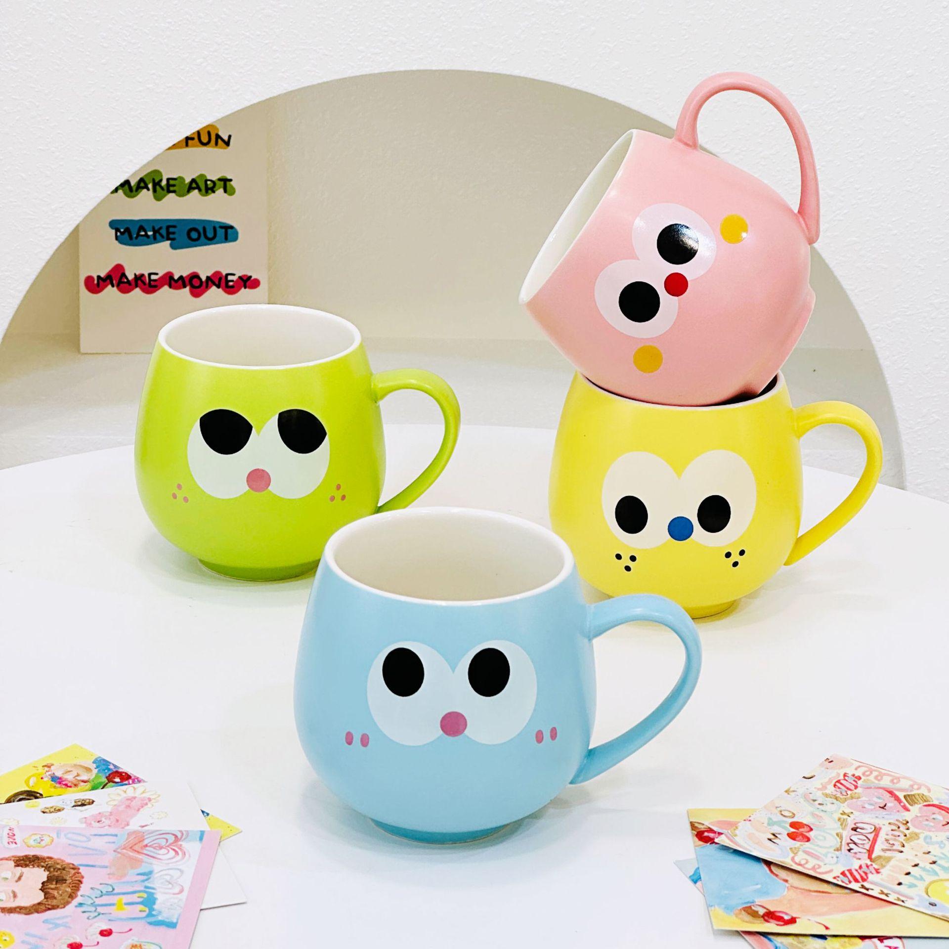 

Керамическая кружка для дома, маленькая кружка с цветочным поясом, креативная кружка для воды, большая емкость, устойчивая к высоким температурам 400ML