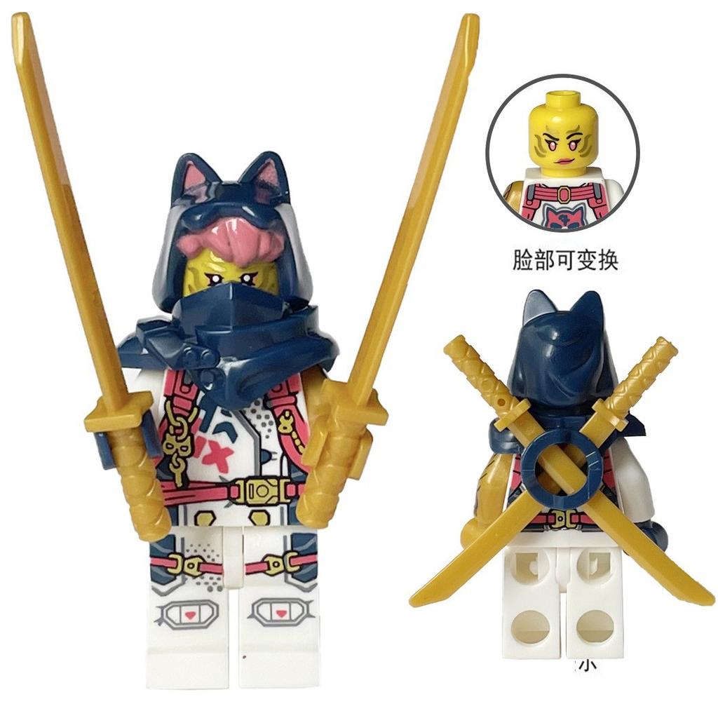 Ninja Warrior Superhero Doll With Weapon Single Building Block Assembly Toy