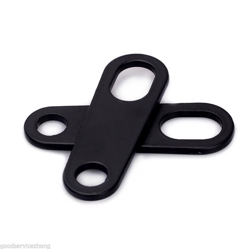 2Pcs Motorcycle Turn Signal Light Mount Brackets Fork Ear Clamps Cafe Racer