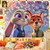 Zootopia Judnicks tessuto da appendere intorno a arazzi anime camera da letto Tessuto per arazzi decorazione murale arazzi