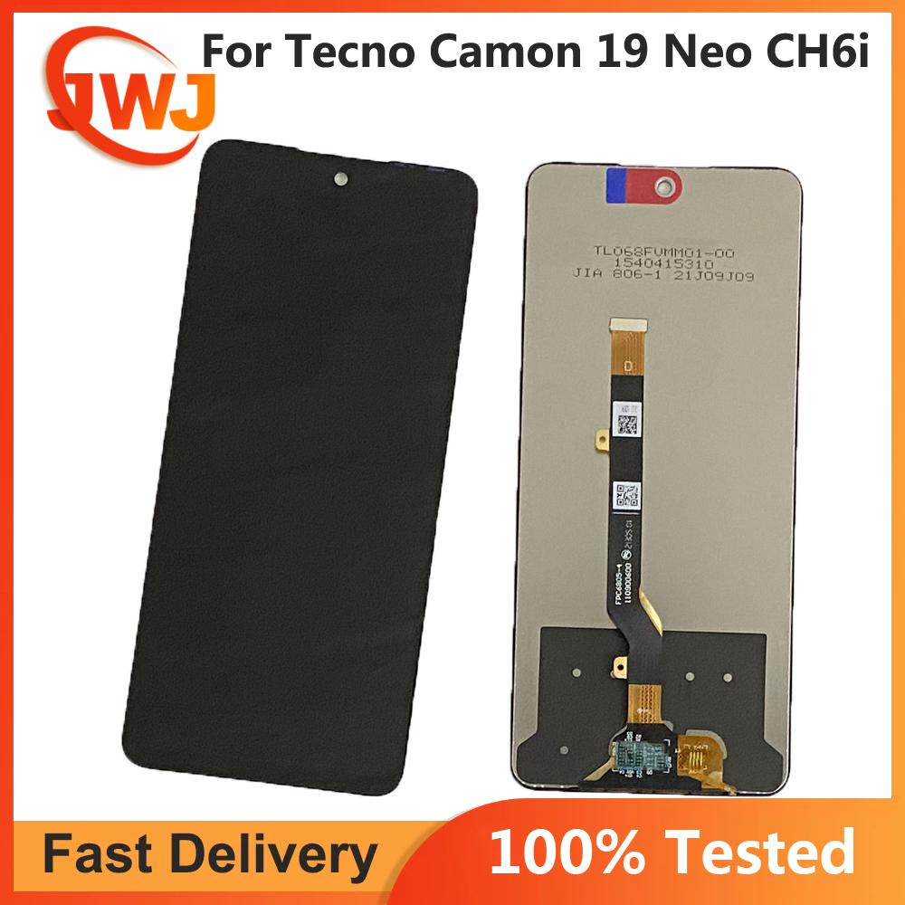 

LCD Screen and Digitizer Full Assembly for Tecno Camon 19 Neo CH6i