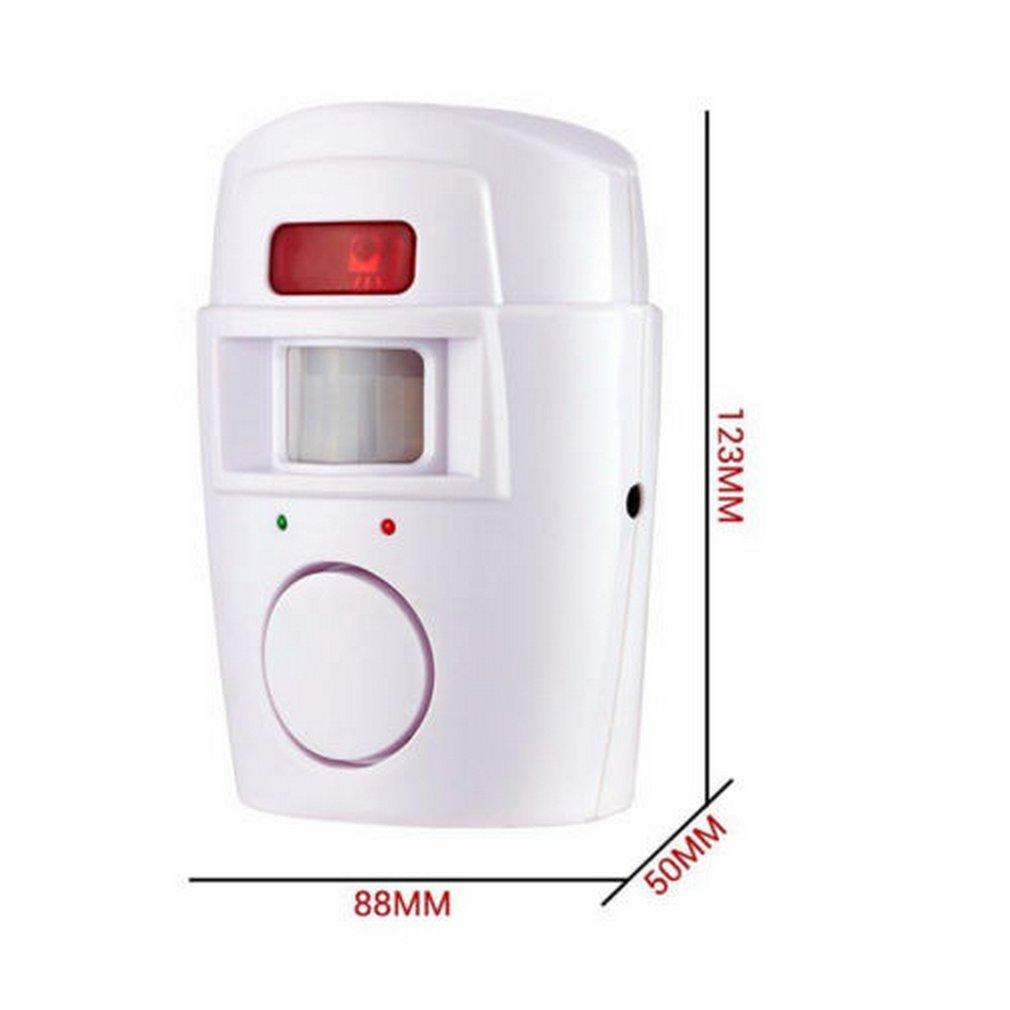 Sistema di Allarme Wireless 105dB + 2 Telecomandi Allarme Intelligente per la Casa Sensore Infrarossi Antifurto Rilevatore di Movimento Monitor di Allarme
