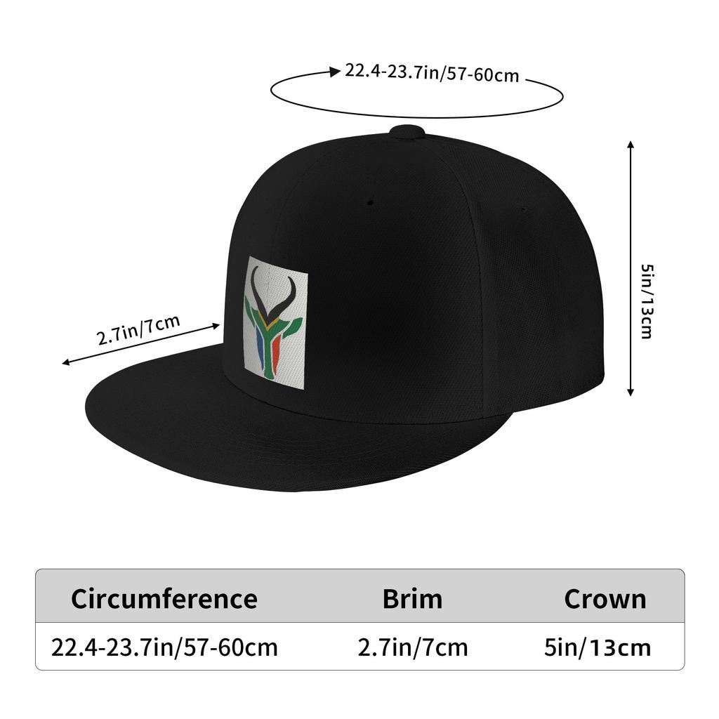 Berretti da Baseball Snapback Moda Traspiranti Casual Casquette da Esterno per Unisexs WoUnisexs con Bandiera degli Springboks Sudafricani