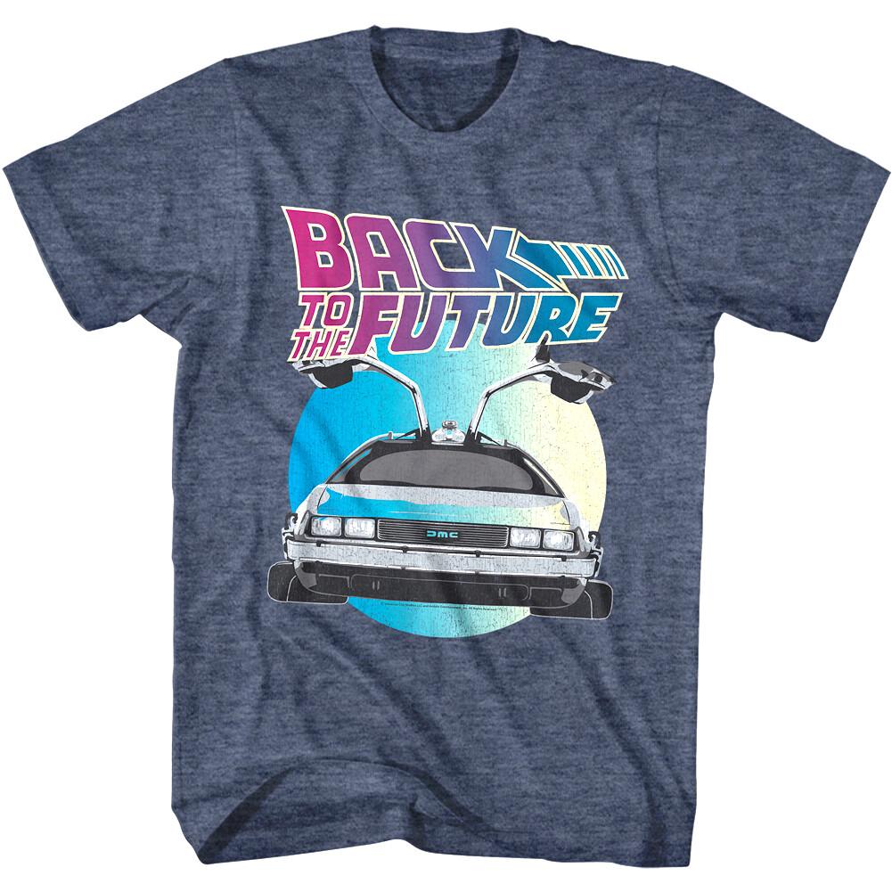 Back to The Future Blue Moon Delorean Men T Shirt Vintage Retro DMC 80 Movie S