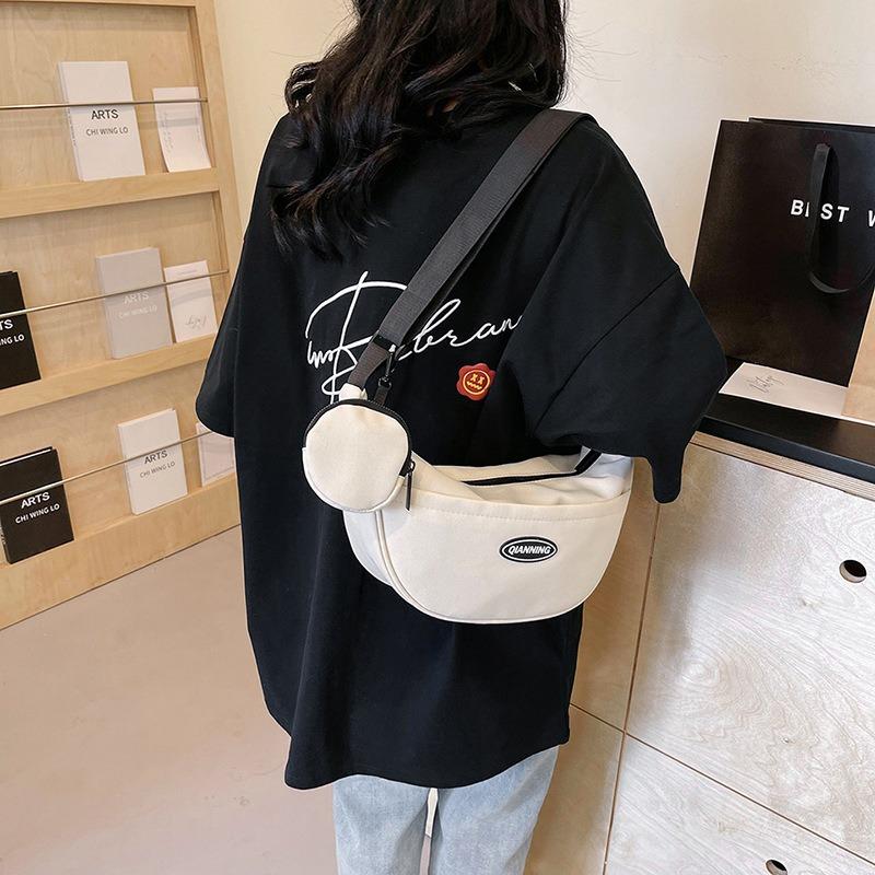 Stylish Minimalist Dumpling Bag Spacious Korean Women Shoulder Crossbody Bag Versatile Everyday Shopping Tote