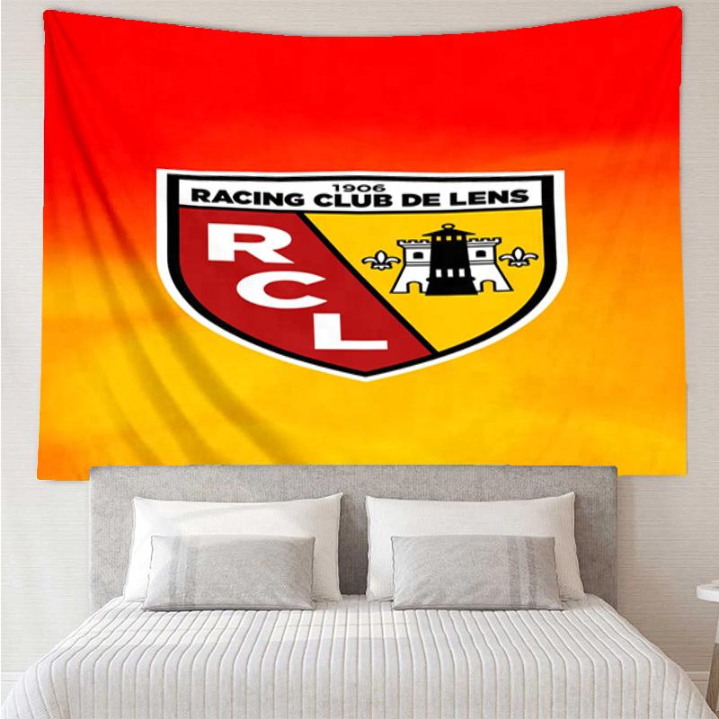 Racing Club De Lens Crest Tapestry Hanging for Bedroom,Livingroom, Playroom,Decor Art Room Wall Tapestry Holiday and Birthday Gifts