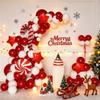 61 Pcs Christmas Theme Balloon Decor Kit - Red Candy Cane & Pinwheel Balloons, Perfect for Birthday Parties & Family Gatherings