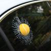 3D Funny Car Window Sticker Tennis Ball Hit Glass Decal Creative Vehicle Decoration