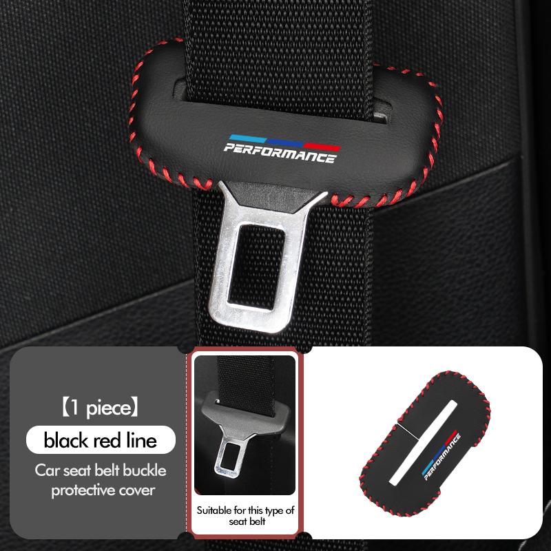 Leather Car Seat Belt Adjustable Anti-Scratch Protector Buckle For BMW 1 3 5 Series X1 X3 X4 X5 X7 G20 G38 F20 F39 F48 E46 BX8