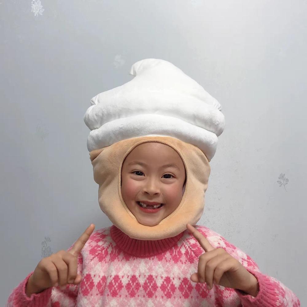 Soft Onion Headpiece Costume Hat Funny Fun Party Headwear Cartoon Plush Hat for Men Women Kids