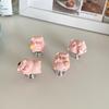 Pig Toilet Button Press For Long Nails,Universal Flush Sticker,No-Touch Sanitary Adhesive Bathroom-Cute Cabinet Pull Handle
