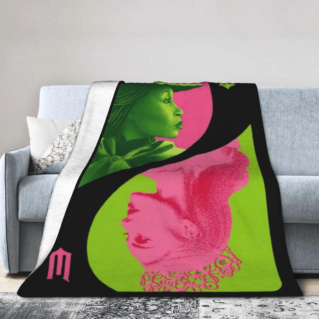 Wicked 2 Glinda & Elphaba Decke Super Warm Lustig Plüsch Bettwäsche Überwürfe Für Kind Couch Bett Flanell Tagesdecke Bettdecke