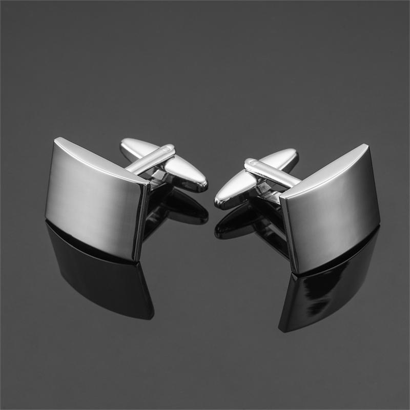Classic Men's French Shirt Cufflinks High Quality Round Laser Metal Cuffs Buttons Business Suit Accessories, Jewelry Wholesale