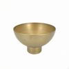 Metal Planter with Pedestal Gold Table Centerpiece Modern for Indoor, Windowsill