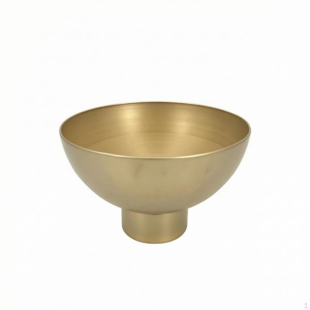 Metal Planter with Pedestal Gold Table Centerpiece Modern for Indoor, Windowsill