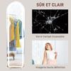 Full-Length LED Arched Mirror, 3 Colors, Memory Function, 150 x 40 cm, Silver