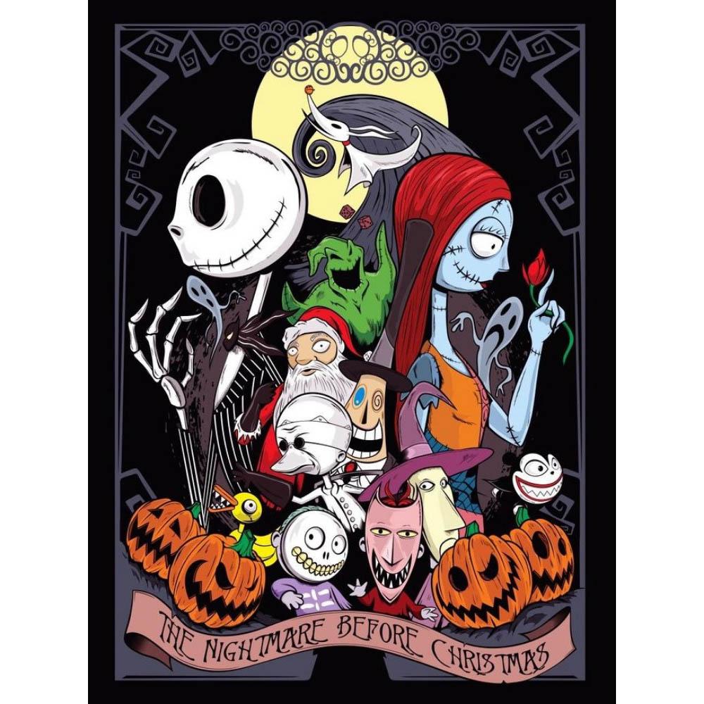 Skull Jack Sally Couple Diamond Painting New Full Diamond Nightmare Before Christmas Themed Handmade DIY Diamond Embroidery Material Pack