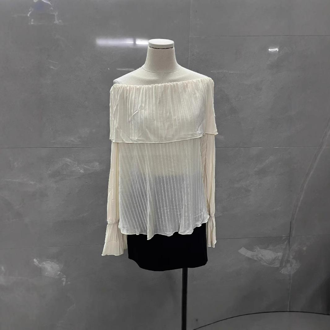 

Шикарный шифоновый топ с открытыми плечами и рукавами-колокольчиками для защиты от солнца XXL - Recommended for ~135 pounds