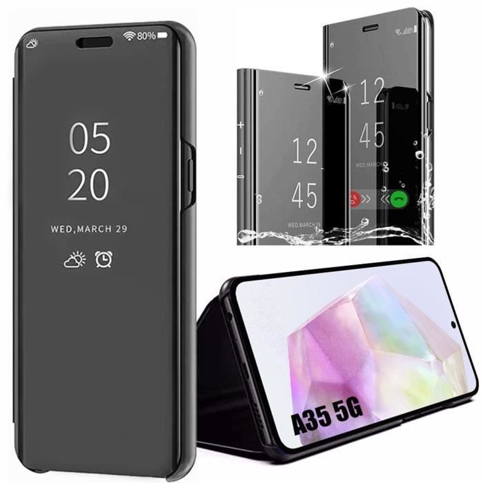 Coque de protection - Samsung - Galaxy A35 5G - Noir - Antichoc - Fonction de support
