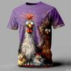 Funny Kids T Shirt Animal 3D Print Summer Casual Girl And Boy Short Sleeve Tee Street Fashion O-Neck Pullover Children Clothing