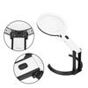 130mm Thick Table Magnifier LED Lighted Magnifying Glass Lamp Magnifier Desk Lamp with