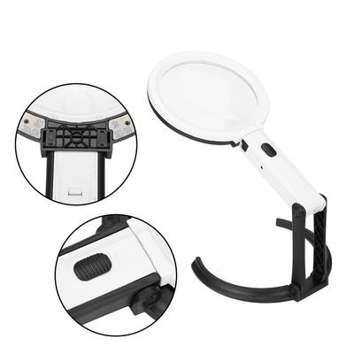 130mm Thick Table Magnifier LED Lighted Magnifying Glass Lamp Magnifier Desk Lamp with