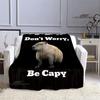 The Capybara Club Anime Blanket Picnic Blanket Vintage Blanket Home Travel Birthday Gift Bed Blanket Thin Blanket