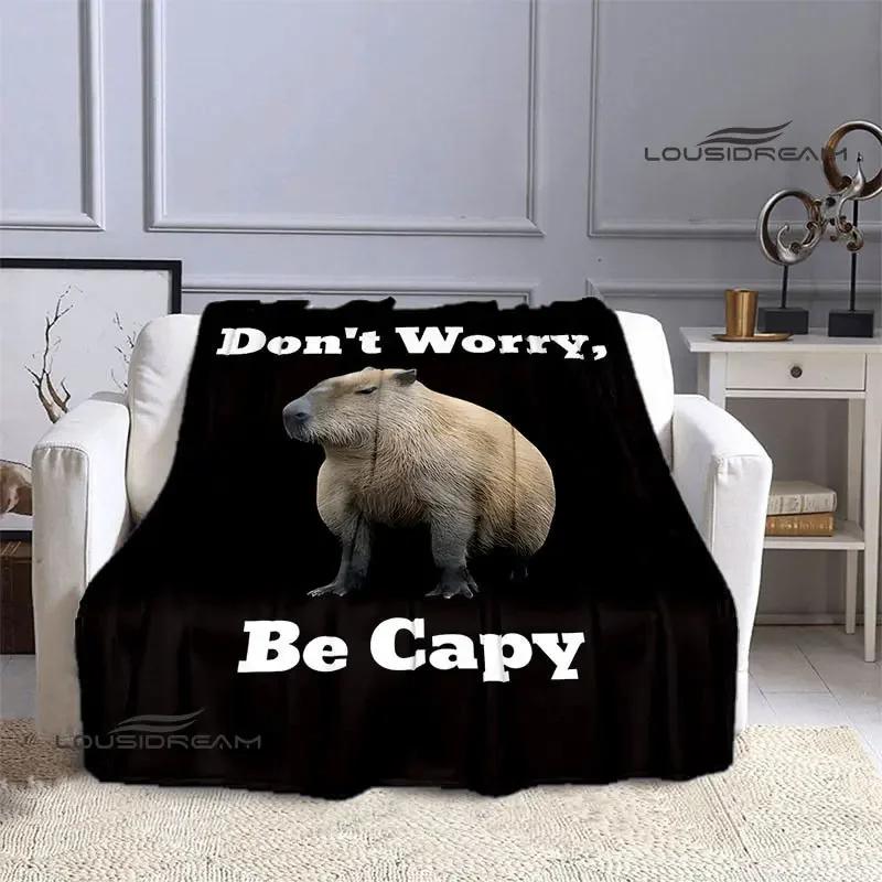 The Capybara Club Anime Blanket Picnic Blanket Vintage Blanket Home Travel Birthday Gift Bed Blanket Thin Blanket