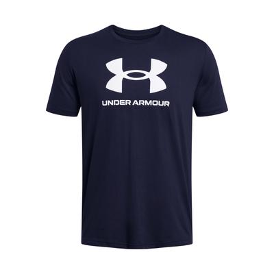 T-shirt à col rond avec logo Sportstyle imprimé pour homme, hauts bleu marine 1382911-408