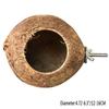 1pc Bird Parrot Nest Natural Coconut Shell Hanging Cage Toys Swing House Small Animals Pet Bird Nest Supplies
