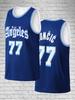 Retro Doncic 77 LA Style Basketball Jersey Purple Number Print Sports Uniform Casual 3d Printed Vest Kids and Men Women