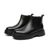 New retro Chelsea boots men's high-top shoes British cigarette boots spring and autumn Martin boots 3553-E