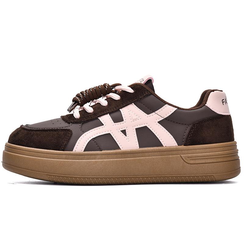 

Американские ретро кеды женские осень 2025 новая мода универсальный нишевый дизайн спортивный и повседневный белые туфли 40