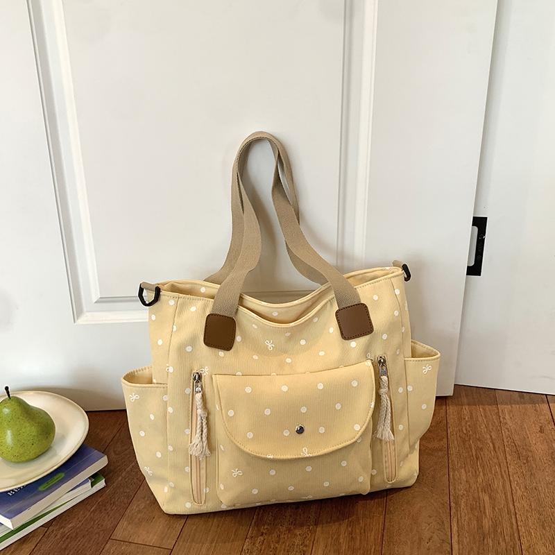 Plátěná taška Tote Bag Dámská Velkokapacitní Taška přes rameno Crossbody Neformální Denní Pracovní Kabelka