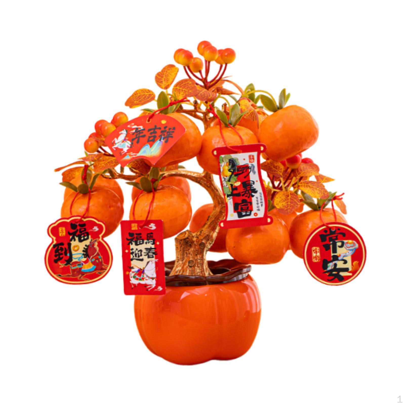 Chinese Year Table Ornament for Spring Festival Decoration Fortune Tree Home