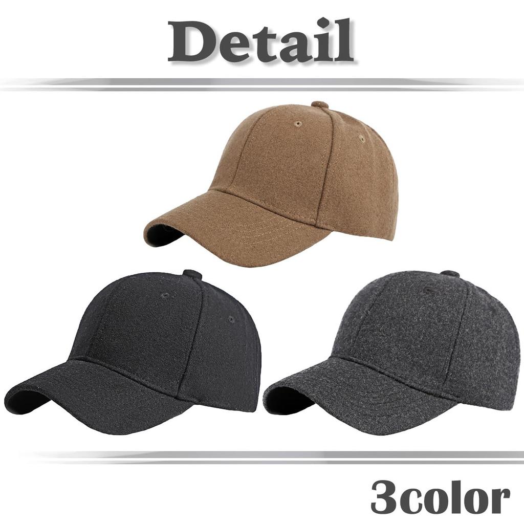 CZ156 [White Fang] Hat, Cap, Plain, Brim, Cool, Simple, Outdoor, Casual, Men's, Women's, (Black)