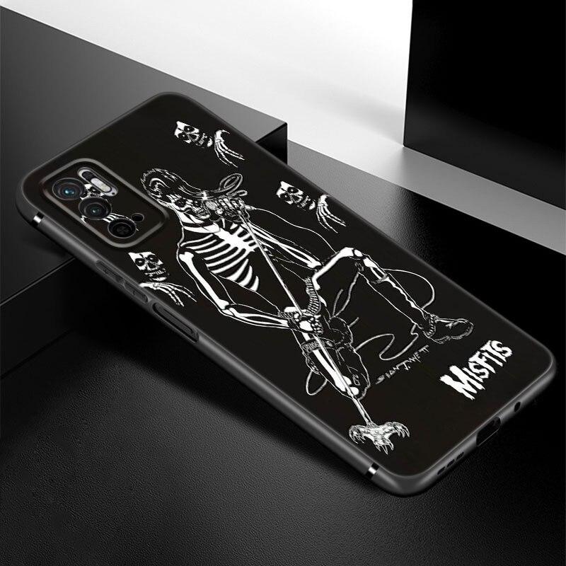 The Misfits Glenn Danzig Phone Case For Xiaomi Redmi Note 7 8 8T 9 9S 10 10S 10T 11 11S 4G 11E 11T Pro 5G Soft TPU Black Cover