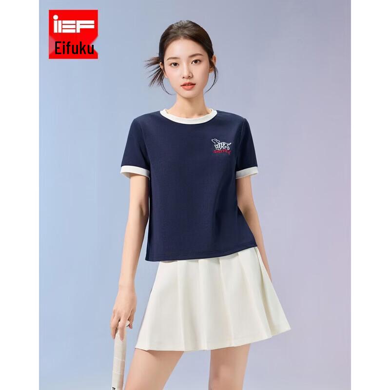 IEF Color-block Design T-shirt M