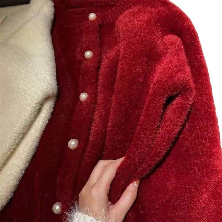 Women's Short Sweater Jacket Autumn and Winter New Loose and Versatile Short Knitted Cardigan