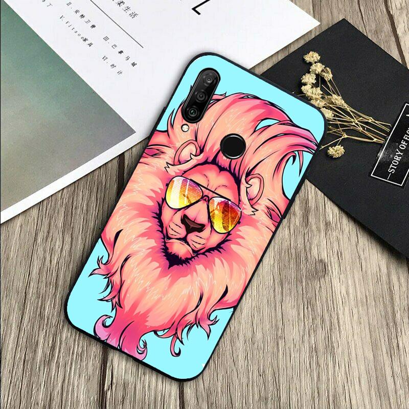Lion Animal For Huawei Nova 8i 11i 12i 12s 9 10 SE Y60 Y70 Y90 Y72 Y73 Y61 Y91 P60 Pro P30 P40 Lite Case