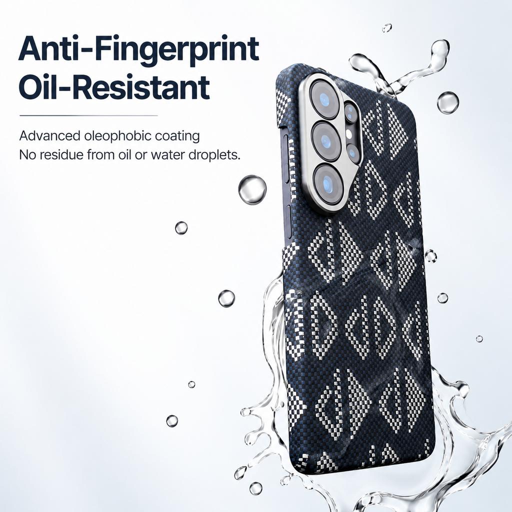Per Samsung Galaxy S26 Ultra Custodia 100% Fibra di Carbonio Aramidica Kevlar Con Magsafe Copertura Lussuosa Magnetica Ultra-Sottile Custodia Posteriore per Telefono