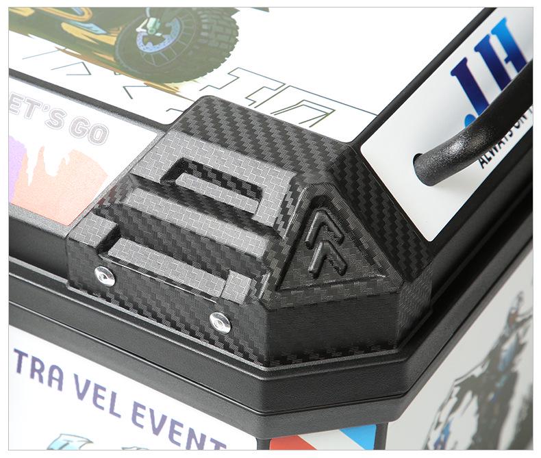 Universal Detachable Motorcycle Tail Box - Large Capacity, Waterproof Rear Trunk for Bikes